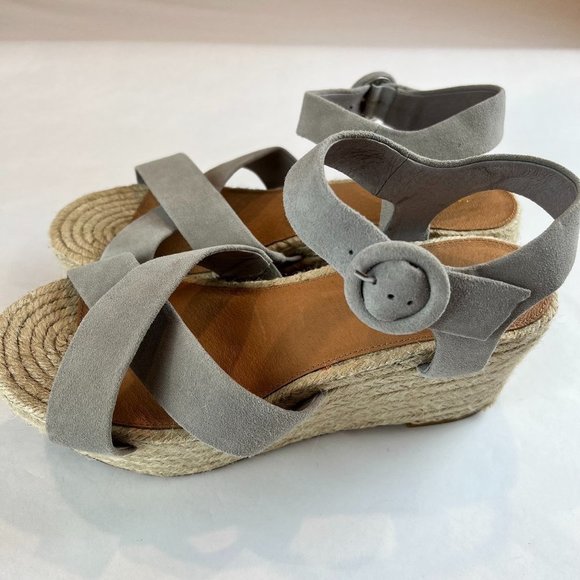 Halogen Suede Leather Emery Espadrilles Sandals - Picture 5 of 11